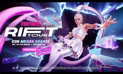 Ariana Grande Estrella Del Nuevo Concierto En Fortnite Rift Tour