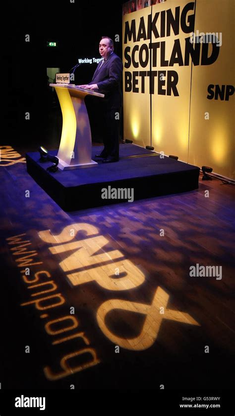Snp Manifesto Launch Stock Photo Alamy