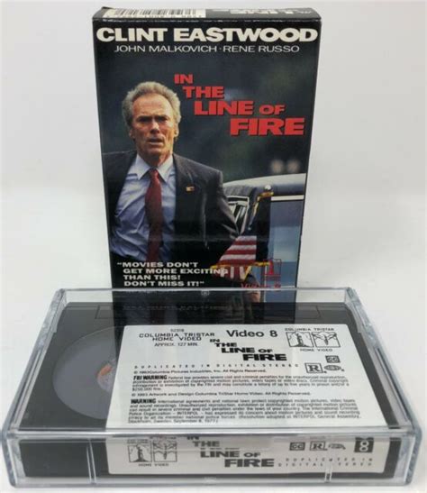 In The Line Of Fire Video Movie Mm Clint Eastwood John Malkovich Rene Russo EBay