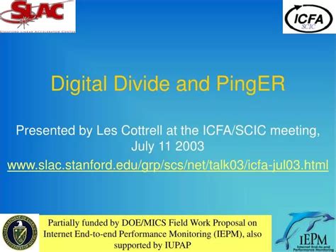 Ppt Digital Divide And Pinger Powerpoint Presentation Free Download