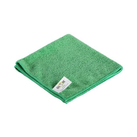 14 x14 microfiber cloth 240gsm green clean spot