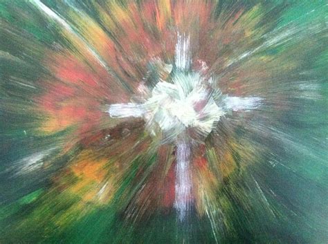Abstract Cross Painting By Diane Burroughs Fine Art America