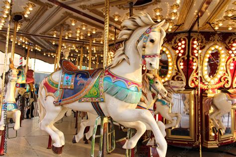 Vintage Carousel Horse Stock Photo Adobe Stock