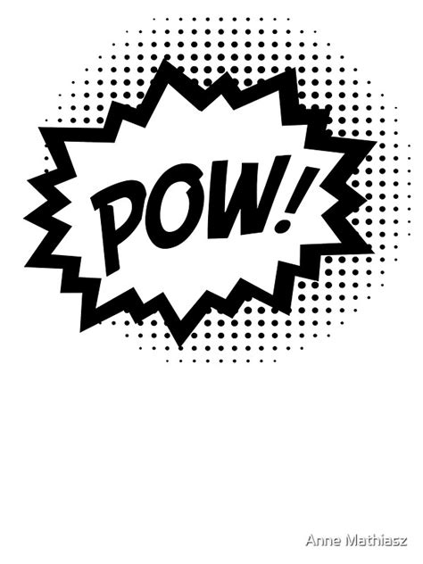 Comic Pow Speech Bubble Comic Book Explosion Cartoon Stickers By
