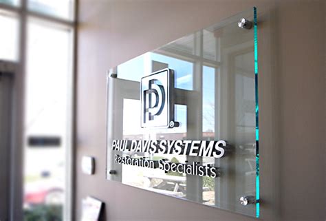 Brushed Metal Substitute Acrylic Sign With Spacers On The Artsigns