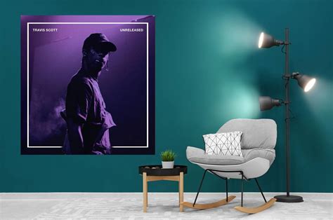 Travis Scott Unreleased Cover Album Music Poster Canvas Wall Art