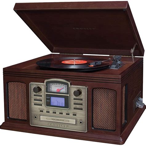 Crosley Director CD Recorder with Cassette And Record Player CR2405C ...
