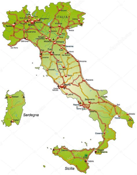 File:italy, administrative divisions de colored.svg wikipedia italien politische landkarte annakarte.com. Karte von Italien mit Autobahnen und Städte — Stockvektor ...