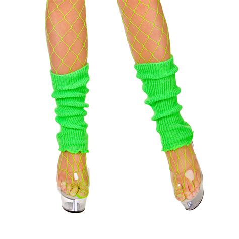 80 s neon green leg warmers 1980 s neon party bright pageant party