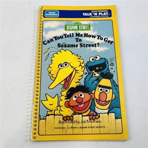 Can You Tell Me How To Get To Sesame Street Book Only Talk N Play System 1299 Picclick