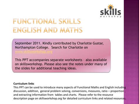 Ppt Functional Skills English And Maths Powerpoint Presentation Free