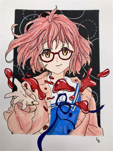 Mirai Kuriyama Beyond The Boundary Anime Anime Drawings Art