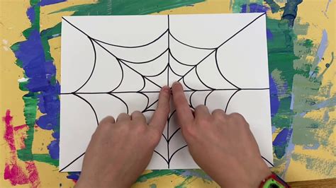 How To Draw An Easy Spider Web Youtube