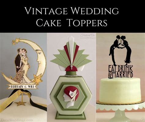 Vintage Wedding Cake Toppers Art Deco Cakes 1920s Cake Toppers Gatsby Wedding Cake Toppers