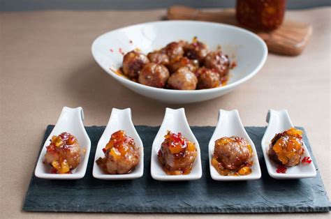 There is no fryer required with this super easy recipe. Pork Meatballs with Apricot Jalapeño Jam (With images) | Party food appetizers, Food, Pork meatballs