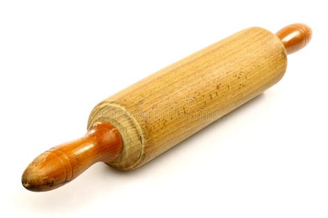 Old Wooden Rolling Pin On The Table Stock Photo Image Of Home Nature