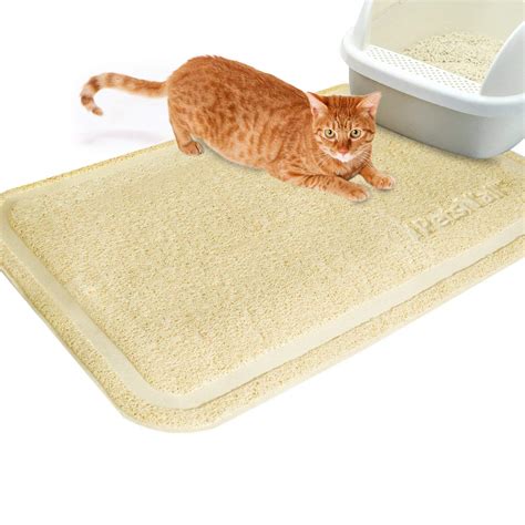 Cat Litter Mat By Petsnall Catch All Easy To Clean Litter Box Mat