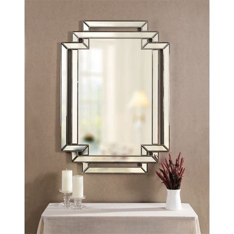 Shop Ryleigh 44 Rectangular Beveled Wall Mirror Free Shipping Today