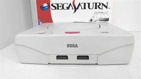Sega Saturn White Console Boxed Bundle With Controllers And 3 Games