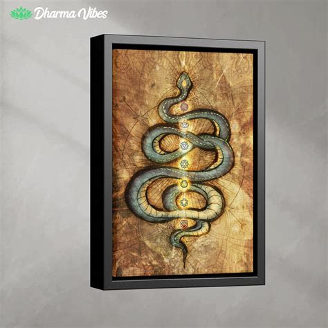 Kundalini Serpent By Mcashe 1 Piece Canvas Dharma Vibes
