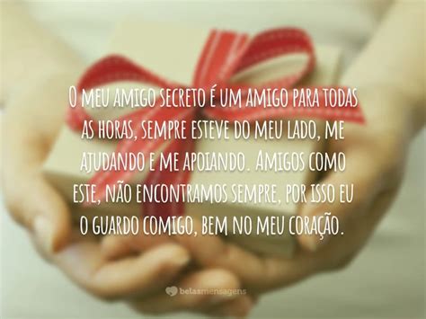 Cartão Mensagem Para Amigo Secreto