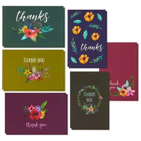 Count Thank You Cards With Envelopes Blank Thank You Greeting Notes