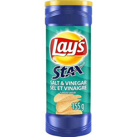 Lays Stax Salt And Vinegar Potato Chips Walmart Canada