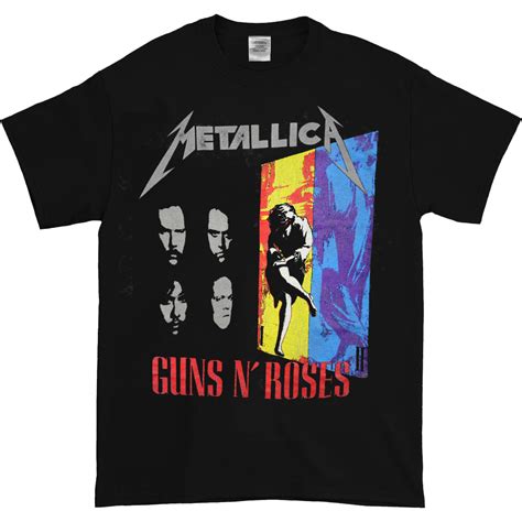1992 guns n roses and metallica stadium tour black t shirt double side tee ebay