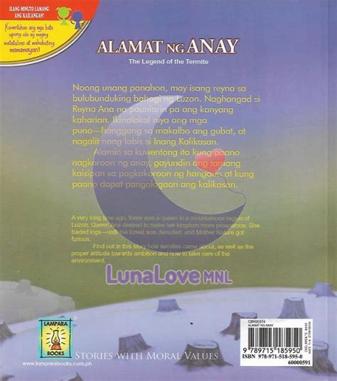 Alamat Ng Anay The Legend Of The Termite Lampara Books English