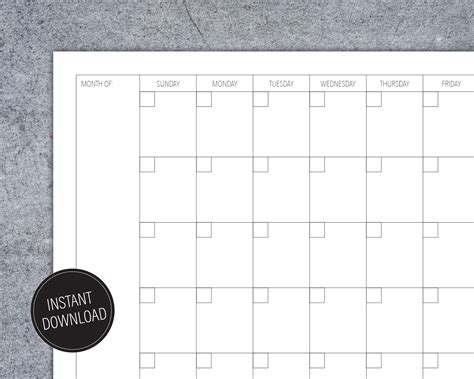 17 X 11 Printable Calendar Example Calendar Printable