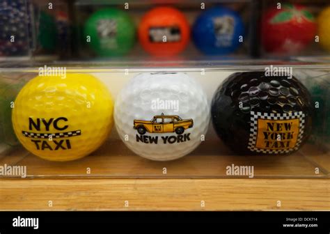 Souvenir Golf Balls Stock Photo Alamy
