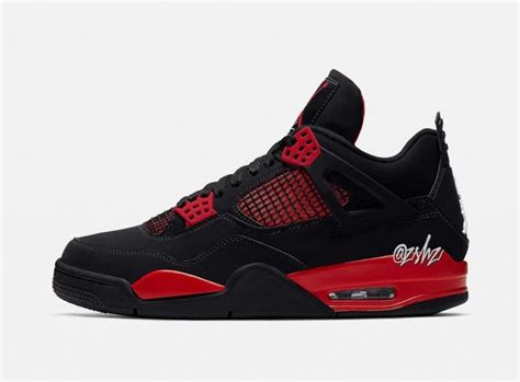 Air Jordan 4 ‘red Thunder Para Octubre De 2021 Zapas New