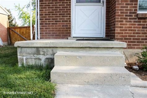How To Repair Concrete Steps Fix Chipped Steps Twofeetfirst