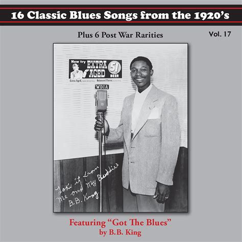 Classic Blues Songs From The 1920s Vol 17 Cd