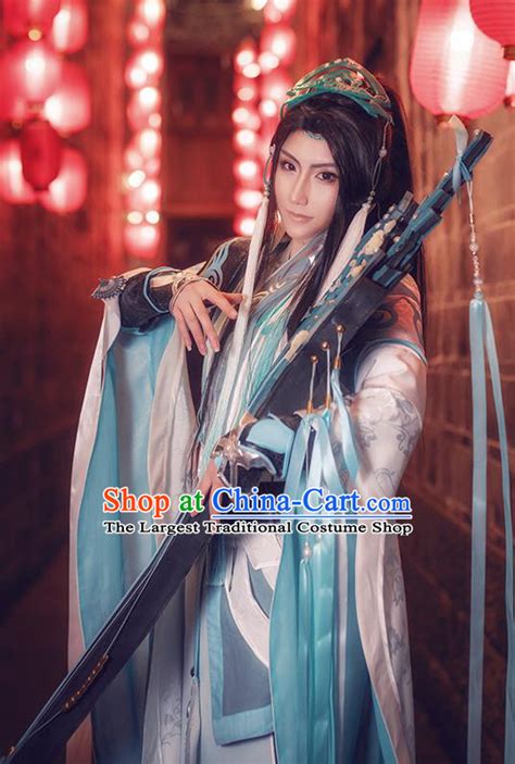 Chinese Traditional Cosplay Female Warrior Costume Ancient Swordsman