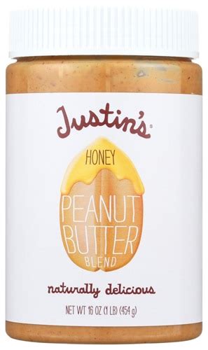 Justins Peanut Butter Blend Honey 16 Oz Vitacost