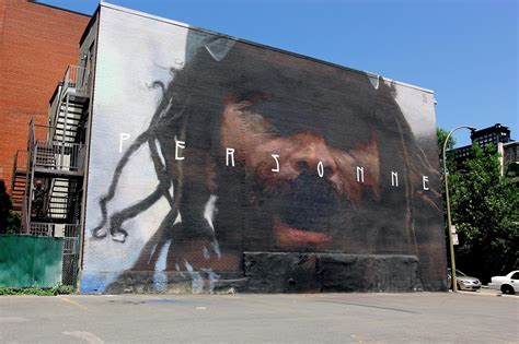 Mural 15 “personne” A New Mural By Axel Void In Montreal Canada