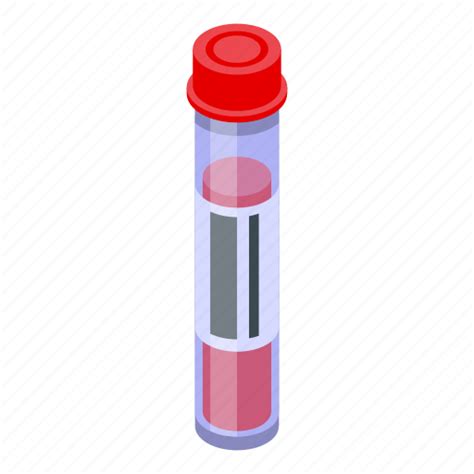 Covid Test Blood Tube Isometric Icon Download On Iconfinder