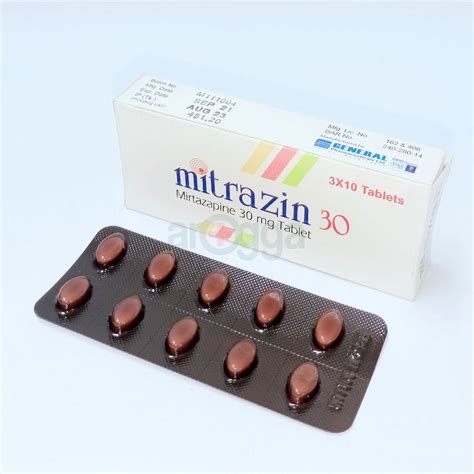 Mitrazin 30 Tablet 30mg Medicine Arogga Online Pharmacy Of Bangladesh