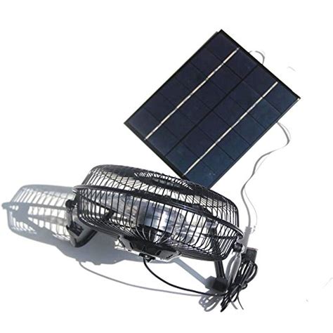 Portable Fans 8 Inches Solar Fan Ventilator By Solar Panel For Outdoor