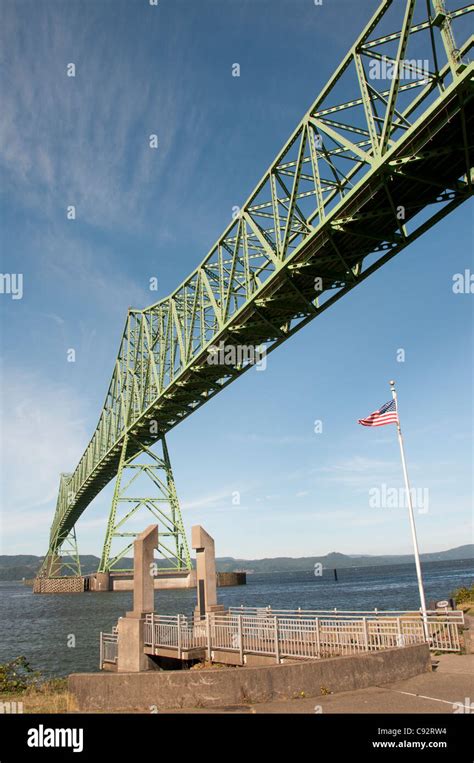 Astoria Megler Bridge Columbia River Oregon United States Of America