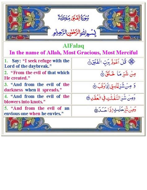 9 Best Images About Al Quran Chapters And Verses On Pinterest English