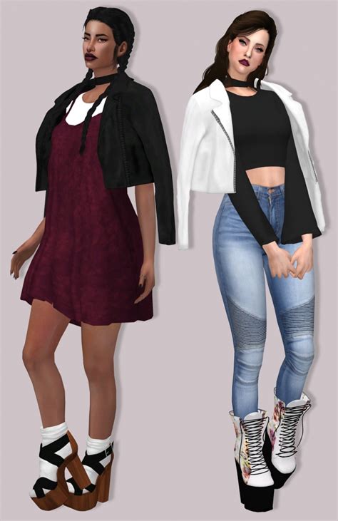 Leather Jacket Acc At Lumy Sims Sims 4 Updates