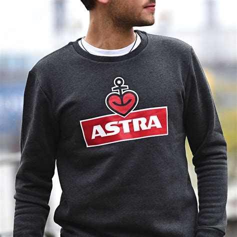 Sweatshirt „astra“ Unisex Grau Meliert Astra Shop