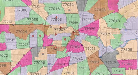 Printable Houston Zip Code Map Enter A Corporate Or Residential Street Address City And State