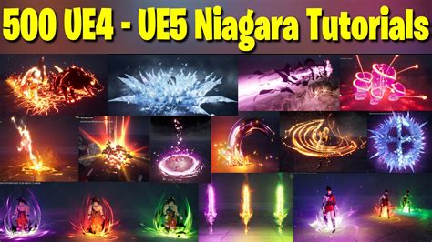 500 Ue4 Ue5 Niagara Tutorials Youtube