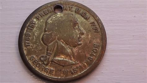 1789 George Washington 1st President Coin Youtube