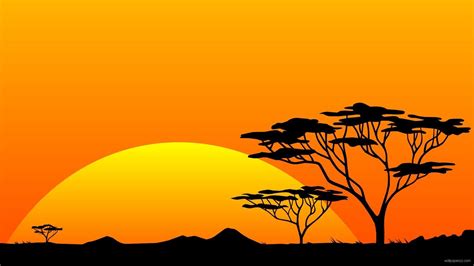 African Sunset Wallpapers Top Free African Sunset Backgrounds Wallpaperaccess