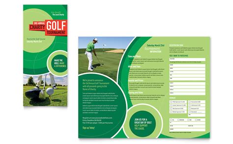 They are all available as pdf files for easy printing and also as word documents so you can download and edit, if. Golf Tournament Tri Fold Brochure Template Design