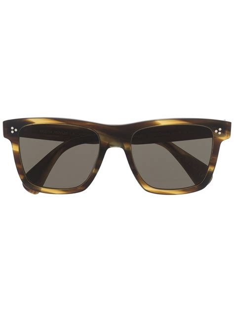 Oliver Peoples Square Frame Sunglasses Farfetch